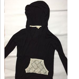 Black T-shirt Hoodie